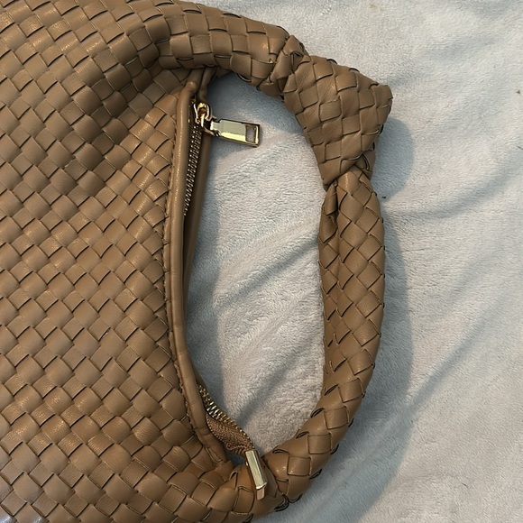 Melie Bianco Brigitte Satchel Oversized Edition Woven Knot  The Brigette Top Handle Satchel by Melie Bianco in like new condition.